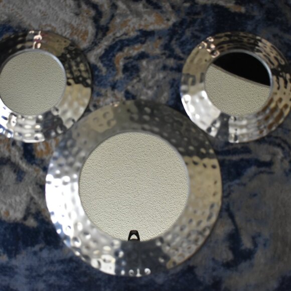 2000'S DISNEY CRUISE LINE Cruise Prop MICKEY MOUSE HEAD SILVER PLATED MIRROR SET - Picture 2 of 11